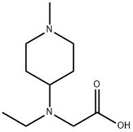 [Ethyl-(1-Methyl-piperidin-4-yl)-aMino]-acetic acid Struktur