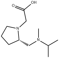 {(S)-2-[(Isopropyl-Methyl-aMino)-Methyl]-pyrrolidin-1-yl}-acetic acid Struktur