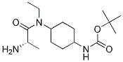 {4-[((S)-2-AMino-propionyl)-ethyl-aMino]-cyclohexyl}-carbaMic acid tert-butyl ester Struktur