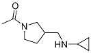 1-(3-CyclopropylaMinoMethyl-pyrrolidin-1-yl)-ethanone Struktur