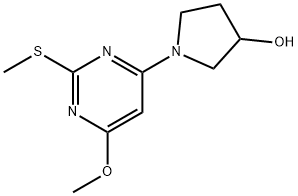 1-(6-Methoxy-2-Methylsulfanyl-pyriMidin-4-yl)-pyrrolidin-3-ol Struktur