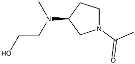 1-{(S)-3-[(2-Hydroxy-ethyl)-Methyl-aMino]-pyrrolidin-1-yl}-ethanone Struktur