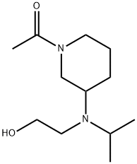 1-{3-[(2-Hydroxy-ethyl)-isopropyl-aMino]-piperidin-1-yl}-ethanone Struktur