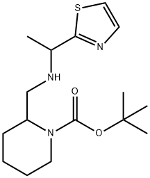 2-[(1-Thiazol-2-yl-ethylaMino)-Methyl]-piperidine-1-carboxylic acid tert-butyl ester Struktur