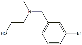 2-[(3-BroMo-benzyl)-Methyl-aMino]-ethanol Struktur