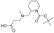 2-[(CarboxyMethyl-ethyl-aMino)-Methyl]-piperidine-1-carboxylic acid tert-butyl ester Struktur