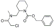 2-{[(2-Chloro-acetyl)-Methyl-aMino]-Methyl}-piperidine-1-carboxylic acid benzyl ester Struktur