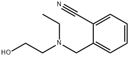 2-{[Ethyl-(2-hydroxy-ethyl)-aMino]-Methyl}-benzonitrile Struktur