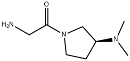 2-AMino-1-((S)-3-diMethylaMino-pyrrolidin-1-yl)-ethanone Struktur