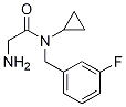 2-AMino-N-cyclopropyl-N-(3-fluoro-benzyl)-acetaMide Struktur