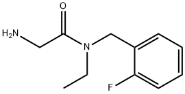 2-AMino-N-ethyl-N-(2-fluoro-benzyl)-acetaMide Struktur