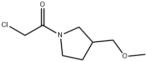 2-Chloro-1-(3-MethoxyMethyl-pyrrolidin-1-yl)-ethanone Struktur