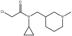 2-Chloro-N-cyclopropyl-N-(1-Methyl-piperidin-3-ylMethyl)-acetaMide Struktur