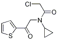 2-Chloro-N-cyclopropyl-N-(2-oxo-2-thiophen-2-yl-ethyl)-acetaMide Struktur