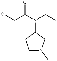 2-Chloro-N-ethyl-N-(1-Methyl-pyrrolidin-3-yl)-acetaMide Struktur