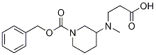 3-(CarboxyMethyl-ethyl-aMino)-piperidine-1-carboxylic acid benzyl ester Struktur