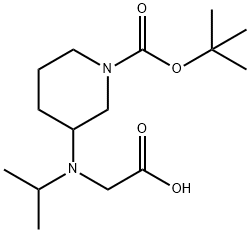 3-(CarboxyMethyl-isopropyl-aMino)-piperidine-1-carboxylic acid tert-butyl ester Struktur