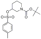 3-(Toluene-4-sulfonyloxy)-piperidine-1-carboxylic acid tert-butyl ester Struktur