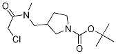 3-{[(2-Chloro-acetyl)-Methyl-aMino]-Methyl}-pyrrolidine-1-carboxylic acid tert-butyl ester Struktur