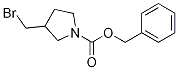 3-BroMoMethyl-pyrrolidine-1-carboxylic acid benzyl ester Struktur