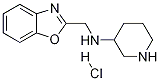 Benzooxazol-2-yl-Methyl-piperidin-3-yl-aMine hydrochloride Struktur