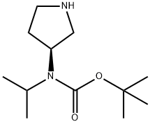 Isopropyl-(S)-pyrrolidin-3-yl-carbaMic acid tert-butyl ester Struktur