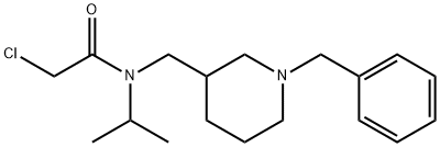 N-(1-Benzyl-piperidin-3-ylMethyl)-2-chloro-N-isopropyl-acetaMide Struktur