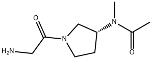 N-[(R)-1-(2-AMino-acetyl)-pyrrolidin-3-yl]-N-Methyl-acetaMide Struktur