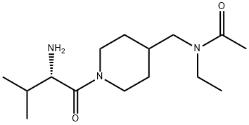 N-[1-((S)-2-AMino-3-Methyl-butyryl)-piperidin-4-ylMethyl]-N-ethyl-acetaMide Struktur