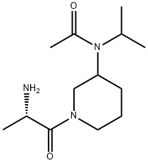 N-[1-((S)-2-AMino-propionyl)-piperidin-3-yl]-N-isopropyl-acetaMide Struktur