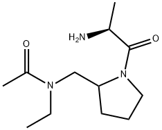 N-[1-((S)-2-AMino-propionyl)-pyrrolidin-2-ylMethyl]-N-ethyl-acetaMide Struktur