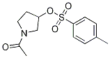 Toluene-4-sulfonic acid 1-acetyl-pyrrolidin-3-yl ester Struktur