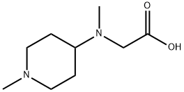 [Methyl-(1-methyl-piperidin-4-yl)-amino]-acetic acid Struktur