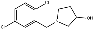 1-(2,5-Dichloro-benzyl)-pyrrolidin-3-ol Struktur