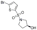 (S)-1-(5-Bromo-thiophene-2-sulfonyl)-pyrrolidin-3-ol Struktur