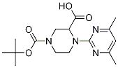 4-(4,6-Dimethyl-pyrimidin-2-yl)-piperazine-1,3-dicarboxylic acid 1-tert-butyl ester Struktur