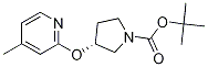 (R)-3-(4-Methyl-pyridin-2-yloxy)-pyrrolidine-1-carboxylic acid tert-butyl ester Struktur