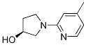 (S)-1-(4-Methyl-pyridin-2-yl)-pyrrolidin-3-ol Struktur