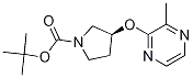 (S)-3-(3-Methyl-pyrazin-2-yloxy)-pyrrolidine-1-carboxylic acid tert-butyl ester Struktur