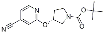 (R)-3-(4-Cyano-pyridin-2-yloxy)-pyrrolidine-1-carboxylic acid tert-butyl ester Struktur