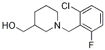 [1-(2-Chloro-6-fluoro-benzyl)-piperidin-3-yl]-methanol Struktur