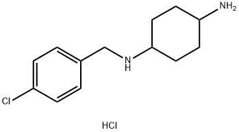 N-(4-Chloro-benzyl)-cyclohexane-1,4-diamine hydrochloride Struktur