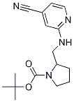 2-[(4-Cyano-pyridin-2-ylamino)-methyl]-pyrrolidine-1-carboxylic acid tert-butyl ester Struktur