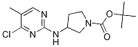 3-(4-Chloro-5-methyl-pyrimidin-2-ylamino)-pyrrolidine-1-carboxylic acid tert-butyl ester Struktur