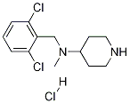 (2,6-Dichloro-benzyl)-methyl-piperidin-4-yl-amine hydrochloride Struktur