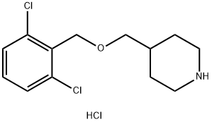 4-(2,6-Dichloro-benzyloxymethyl)-piperidine hydrochloride Struktur