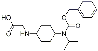 (1R,4R)-[4-(Benzyloxycarbonyl-isopropyl-aMino)-cyclohexylaMino]-acetic acid Struktur