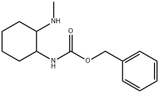 (2-MethylaMino-cyclohexyl)-carbaMic acid benzyl ester Struktur