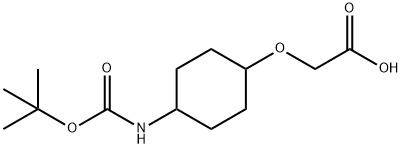 (4-tert-ButoxycarbonylaMino-cyclohexyloxy)-acetic acid Struktur