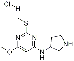 (6-Methoxy-2-Methylsulfanyl-pyriMidin-4-yl)-pyrrolidin-3-yl-aMine hydrochloride Struktur